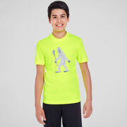 Guys Lacrosse Short Sleeve Performance Tee - Yeti
