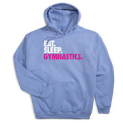 Gymnastics Hooded Sweatshirt - Eat. Sleep. Gymnastics. [Adult X-Large/Carolina] - SS