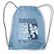 Hockey Drawstring Backpack - Survival of the Fittest