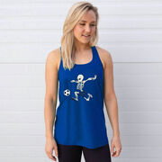  Soccer Flowy Racerback Tank Top - Skeleton Striker