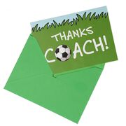 Soccer Greeting Card - Thanks Soccer Coach