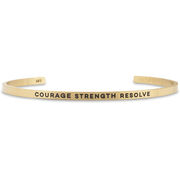InspireME Cuff Bracelet - Courage Strength Resolve