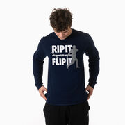 Baseball Tshirt Long Sleeve - Rip It Flip It