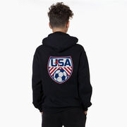 Soccer Hooded Sweatshirt - Soccer USA (Back Design)