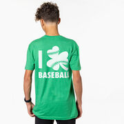 Baseball Short Sleeve T-Shirt - I Shamrock Baseball (Back Design)