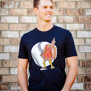 Baseball Short Sleeve T-Shirt - No Fowl Balls