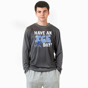 Hockey Long Sleeve Performance Tee - Have An Ice Day