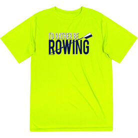 Crew Short Sleeve Performance Tee - I'd Rather Be Rowing