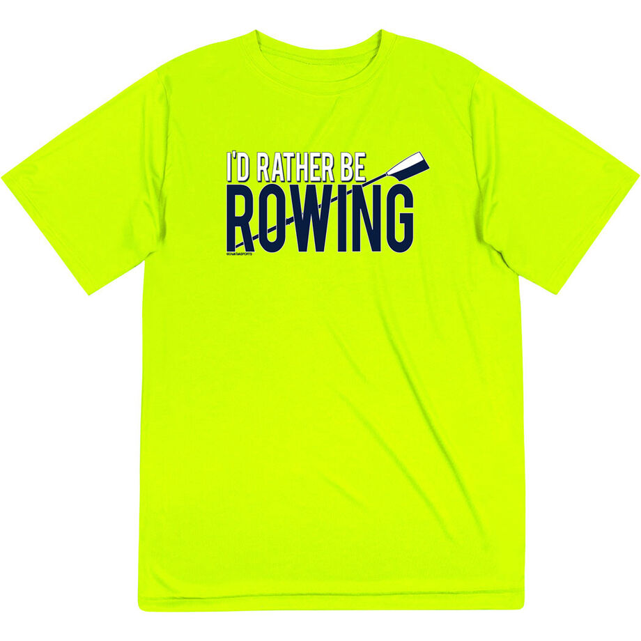 Crew Short Sleeve Performance Tee - I'd Rather Be Rowing