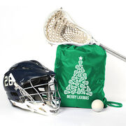 Lacrosse Drawstring Backpack - Merry Laxmas Tree