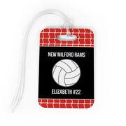 Volleyball Bag/Luggage Tag - Personalized Volleyball Team with Ball