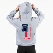 Hockey Hooded Sweatshirt - USA Sticks (Back Design)