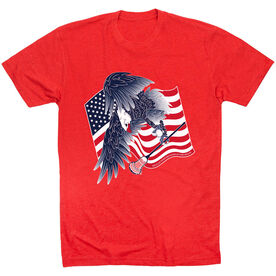 Guys Lacrosse Short Sleeve T-Shirt - Lacrosse Eagle