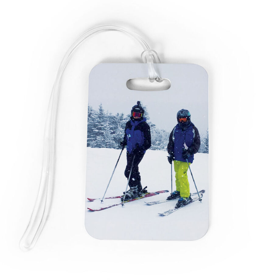 Skiing and Snowboarding Bag/Luggage Tag - Custom Photo