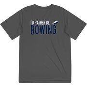 Crew Short Sleeve Performance Tee - I'd Rather Be Rowing