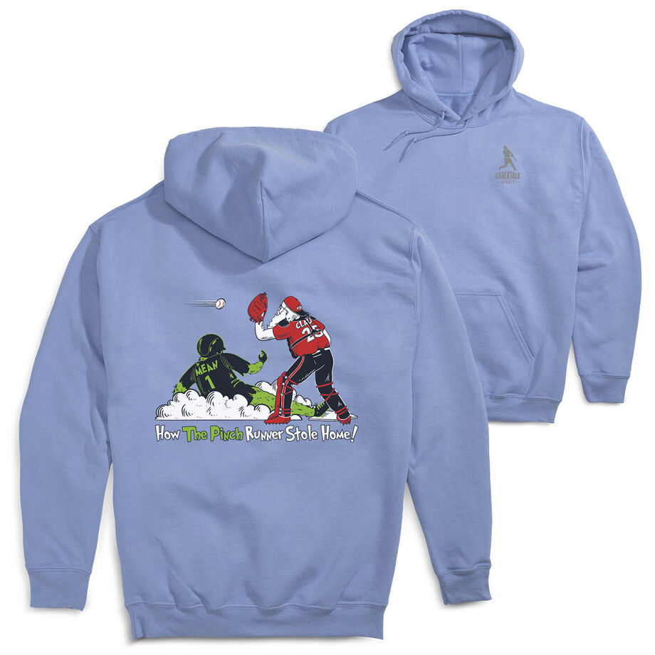 Baseball Hooded Sweatshirt - How The Pinch Stole Home (Back Design)