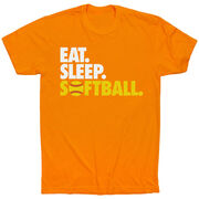 Softball T-Shirt Short Sleeve Eat. Sleep. Softball.