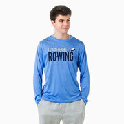 Crew Long Sleeve Performance Tee - I'd Rather Be Rowing