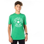 Soccer Short Sleeve T-Shirt - I'd Rather Be Playing Soccer (Round)