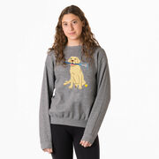 Girls Lacrosse Crewneck Sweatshirt - Chase The Lax Dog