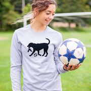 Soccer Tshirt Long Sleeve - Spot the Soccer Dog