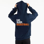 Basketball Hooded Sweatshirt - Eat. Sleep. Basketball. (Back Design)