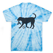 Soccer Short Sleeve T-Shirt - Soccer Dog Tie Dye