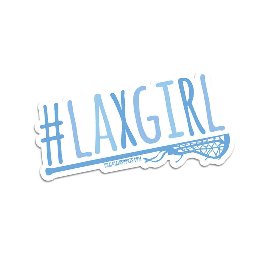 Girls Lacrosse Stickers - #LAXGIRL (Set of 2)