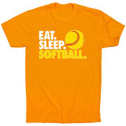 Softball T-Shirt Short Sleeve Eat. Sleep. Softball.