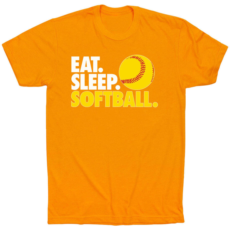 Softball T-Shirt Short Sleeve Eat. Sleep. Softball.