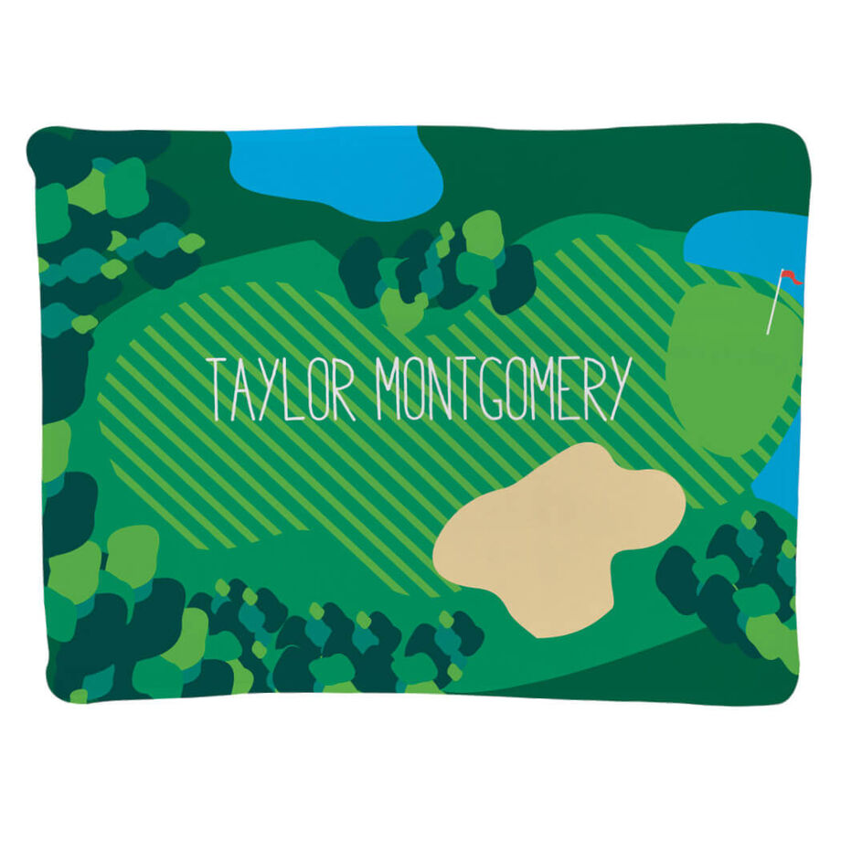 Golf Baby Blanket - Course - Personalization Image