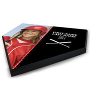 Softball Home Plate Plaque - Player Photo Stitch