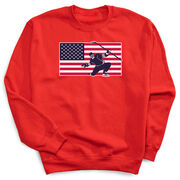 Hockey Crewneck Sweatshirt - Patriotic Hockey