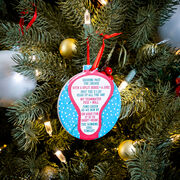 Guys Lacrosse Round Ceramic Ornament - Jingle All the Way