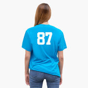 Soccer Tshirt Short Sleeve Soccer Silhouette Girl
