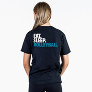 Volleyball Short Sleeve T-Shirt - Eat. Sleep. Volleyball. (Back Design)