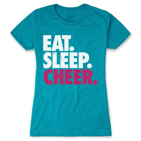 Cheerleading Women's Everyday Tee - Eat. Sleep. Cheer.