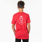 Football Short Sleeve T-Shirt - Santa Player (Back Design)