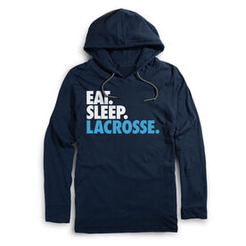 Guys Lacrosse Lightweight Hoodie - Eat Sleep Lacrosse