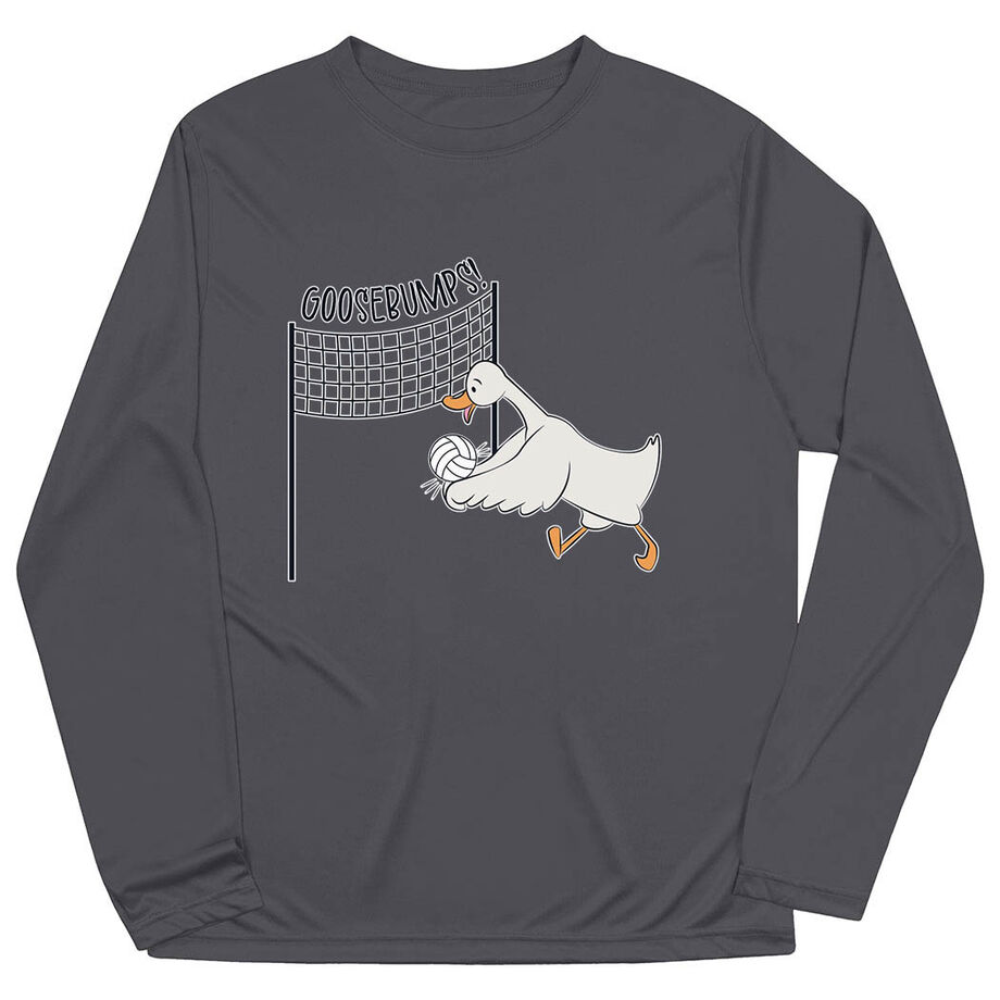 Volleyball Long Sleeve Performance Tee - Goosebumps