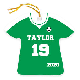 Soccer Ornament - Personalized Solid Jersey