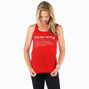 Hockey Flowy Racerback Tank Top - Hockey Mom Definition