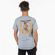 Guys Lacrosse Short Sleeve T-Shirt - Play Hard, Chill Easy (Back Design)