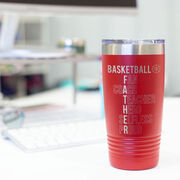 Basketball 20 oz. Double Insulated Tumbler - Basketball Father Words