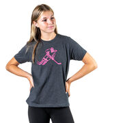 Hockey T-Shirt Short Sleeve - Neon Hockey Girl