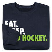 Field Hockey Crewneck Sweatshirt - Eat Sleep Field Hockey