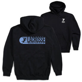 Guys Lacrosse Hooded Sweatshirt - Lacrosse 100% Of The Shots (Back Design)