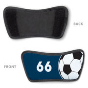Soccer Repwell&reg; Slide Sandals - Ball and Number Reflected