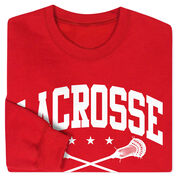 Guys Lacrosse Crewneck Sweatshirt - Lacrosse Crossed Sticks