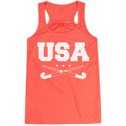 Field Hockey Flowy Racerback Tank Top - USA Field Hockey